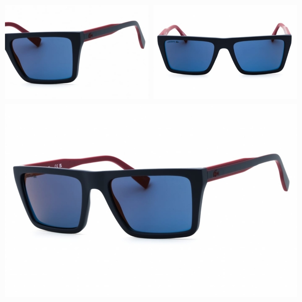 LACOSTE L6009S,Men's Blue and Violet ,Rectangular Sunglasses
